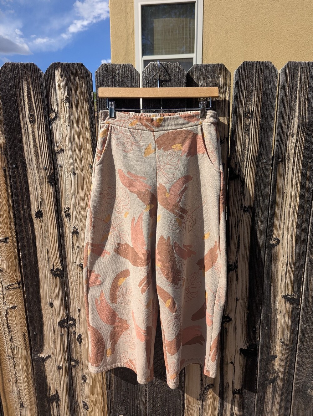 Handmade Floral Wide-Leg Lounge Pants